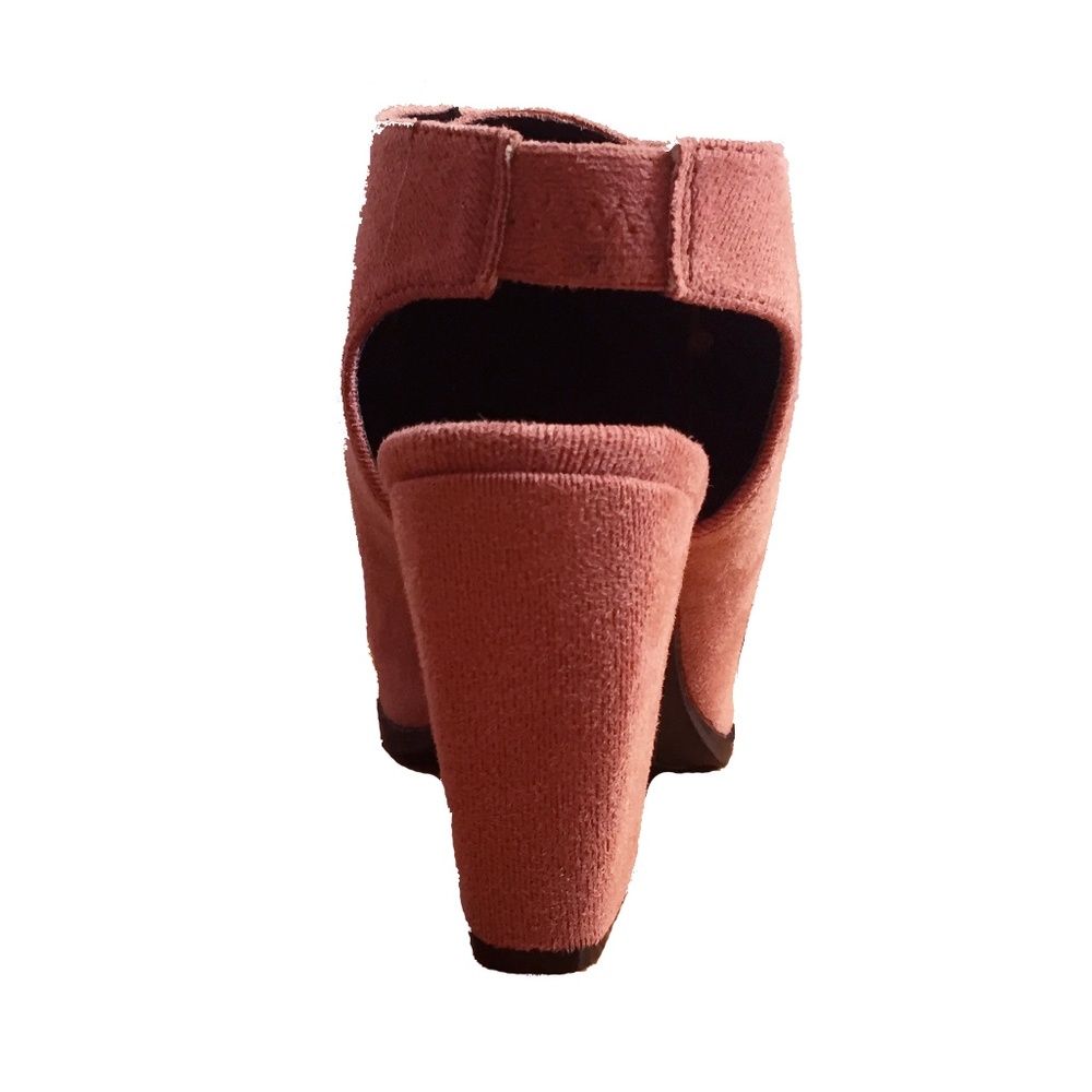 HP Darcy block heel ankle booties blush pink suede - Picture 5 of 6